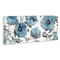 Stupell Industries Blue Poppies on White Canvas By Theresa Heidel